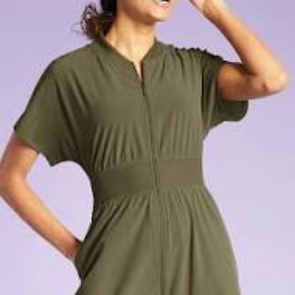 Talbots Olive Green Utility Dress T by Talbots - Picture 2 of 12